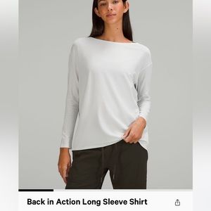 Lululemon Back in Action Long Sleeve
